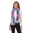 thumbnail image 2 of FORMRS Womens Scarf Winter Soft Long Big Warm Shawls Wrap Tassel Scarves, Colorful Art Flowers, 2 of 9