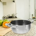 thumbnail image 4 of LOLIPPYY Stainless Steel Pan Nonstick Cooking Pot Honeycomb Food Hot Pot Soup Pot, 4 of 6
