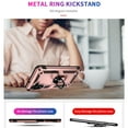 thumbnail image 3 of Designed for Samsung Galaxy S24 FE Case, Military Grade Protective Phone Case Cover with Enhanced Metal Ring Kickstand [Support Magnet Car Mount] Compatible with Samsung Galaxy S24 FE, Rosegold, 3 of 7