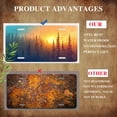 thumbnail image 5 of Forest Sunrise Front License Plate, Metal License Plate, Funny Standard Plates Personalized Novelty Decorative For Men/Women/Boys/Girls Car 6×12 Inch, 5 of 7