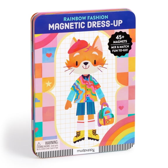 Rainbow Fashion Magnetic Dress-Up (Book)