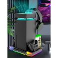 thumbnail image 3 of Cargador Controlador Juego Base Ventilador Refrigeración para Xbox Series X Carga RGB Con Soporte Tarjeta Discos Consola Y, 3 of 9