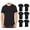 Black, variant on BILLIONHATS 6 Pack Mens Cotton Short Sleeve Lightweight T-Shirts, Bulk Crew Tees for Guys, Black Colors Bulk Pack (X-Large)