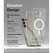 Ringke for Samsung Galaxy S24 Ultra S24 Plus S24 [Fusion Magnetic] Clear Heavy Duty MagSafe Case
