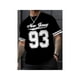 thumbnail image 1 of Graphic Print Casual T-Shirt New Jersey Graphic Print Men's Casual T-Shirt Crew Neck Short Sleeve Polyester Blend Machine Washable Perfect for Summer Sports Leisure, 1 of 6