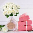 thumbnail image 5 of 12 Piezas de Rosas Artificiales Flores Artificiales Deco Rosas Falsas Blancas 50 cm, 5 of 5