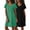 Black+Green, variant on Avidlove 2 Pack Women Nightgown Sleepwear Flare Short Sleeve Sleepshirts Veck Sleepdress Causal Pajama Dress S-XXL
