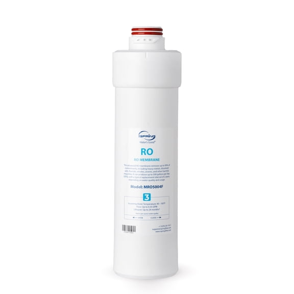 iSpring MRO5004F 3rd-Stage 500 GPD RO Membrane for RO5004F Series Tankless Reverse Osmosis System, Lasts up to 24 Months