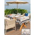 thumbnail image 4 of Outdoor Tablecloth with Umbrella Hole and Zipper, Fall Rectangle Table Cloth 60x84 Inch Waterproof Tablecloth, Thanksgiving Pumpkins Autumn Leaf Black Plaid Picnic Table Cover for Patio Camping, 4 of 7
