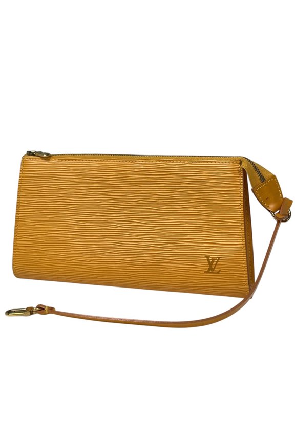 Pre-Owned Louis Vuitton Pochette Accessoires Accessory Pouch Epi Leather Tassili Yellow M52959...