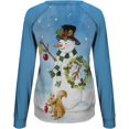 thumbnail image 4 of GHSDFBB Chandails de Noël pour Femmes Mode Loisirs Imprimé Graphique Manches Longues Hauts Mignons Chandail en Molleton Col Rond Cadeau de Noël, 4 of 5