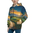 thumbnail image 2 of Kdxio Sunflowers At Sunset Pattern Kids Boys Girls Zip Up Hoodie 3D Printed Hooded Sweatshirt Hoody Coat with Pocket 7-12 Y-Medium, 2 of 6