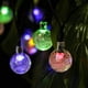 thumbnail image 4 of 5M 20 LEDS Luces de hadas solares, bola de iluminación exterior blanca, luces de hadas al aire libre Luces de Navidad a prueba de agua para fiesta, Navidad, al aire libre, decoración de la casa (color Namotu LN-0306, 4 of 5