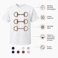 thumbnail image 4 of Western Horse Bit Graphic T-Shirt, Unisex Classic Fit Equestrian Tee, 4 of 9
