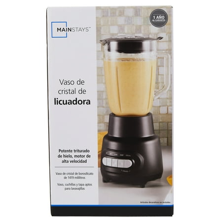 Mainstays Glass Jar 5 Speed Blender with 6-Cup Jar (48Oz) Capacity,New