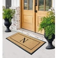 thumbnail image 7 of A1HC Natural Coir & Rubber Monogrammed Door Mat, 30x60 in, Thick Durable Heavy-Duty Entrance Mat with Thin Profile for Front Door, 7 of 7