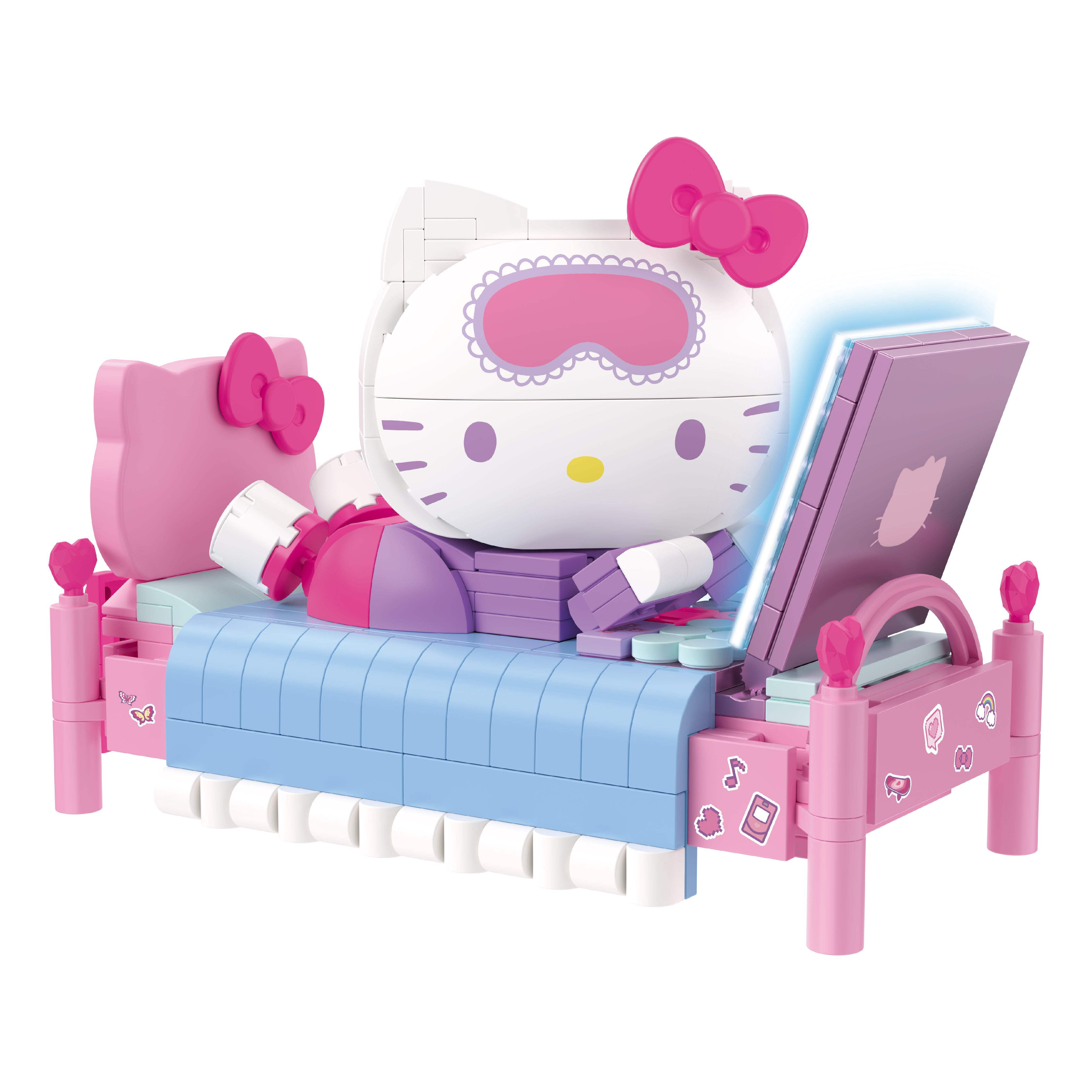 hellokittyおもちゃ Sanrio Hello Kitty Flower 74-Piece Brickcraft Building Set