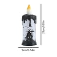 thumbnail image 3 of Halloween LED Candles, Flameless Battery Operated Halloween Decorations Indoor, Spooky Party Atmosphere Lights, 3 of 8