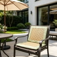 thumbnail image 2 of AYktou Mugwort Floss Cooling Rattan Chair Cushions, 16.1×16.1 Inch Summer Breathable Chair Mat Car Seat Cushion with Embroidered Edge Trimming, Non-Slip Comfortable Seat Pad for Dining Office Chairs, 2 of 7