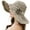 Beige, variant on Womens Sun Straw Hat Wide Brim Summer Hat Foldable Roll up Floppy Beach Hats for Women