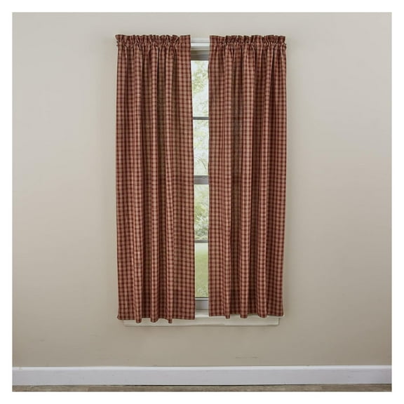 Sturbridge Country Wine Panel Curtains 72x63
