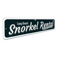 thumbnail image 3 of Snorkel Rental Novelty Sign, Metal Wall Decor - 4x18 inches, 3 of 4