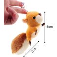 thumbnail image 3 of Keychain, Keyring, Backpack Ornament, Brown Cute Squirrel Stuffed Plush Doll Toy, 3 of 5