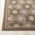 thumbnail image 3 of SAFAVIEH Martha Stewart Puzzle Geometric Cosmo Wool Area Rug, Molasses Brown, 5'6" x 8'6", 3 of 5