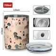 thumbnail image 4 of 12oz Coffee Tumblers Black Cute Dachshund Dog and Wine Stainless Steel Vacuum Insulated Travel Tumbler Coffee Cups Mug with Lid and Straw with Cleaning Brush for Cold & Hot Drinks, 4 of 5