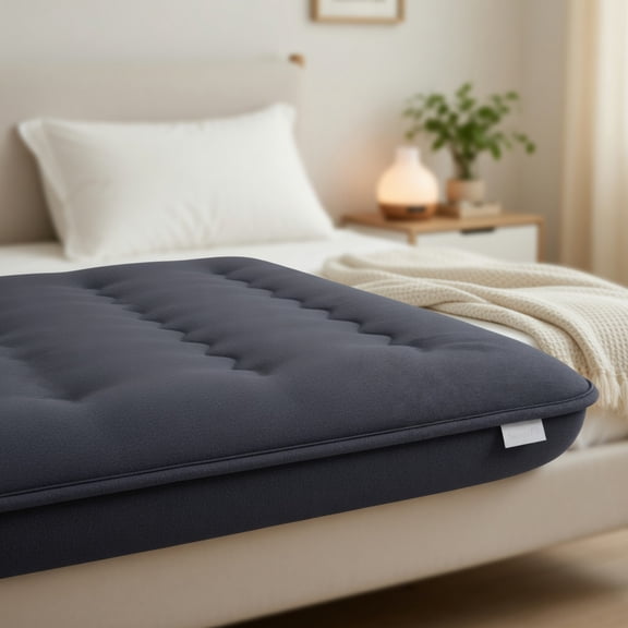 Demi Bonn Futon Mattress with Washable Cover and Foldable Mat, 4" Thicken Floor Mattresses Dormitory Mattress Pad Floor Lounger, Full Size