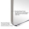 thumbnail image 2 of ANDY STAR 22 x 34 Inch Rectangular Tilting Vanity Mirror, Brushed Nickel, 2 of 8