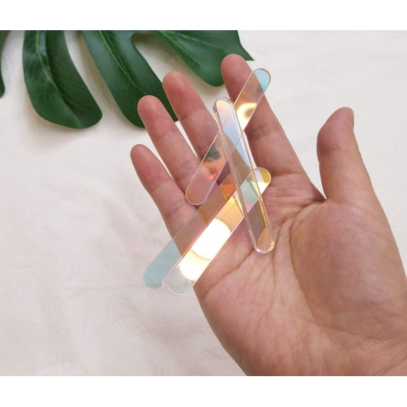 30pcs Reusable Mini Neon Cakesicle Stick, Fluorescent Acrylic Popsicle Sticks for Home Baking, Healthy Snacks DIY Ice Cream, Cake, Candy (Rainbow, 2.75†Long)