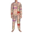 thumbnail image 3 of Haiem Cute Lamas Pattern Men’s Long-sleeve Sleepwear,Sleepwear Set,2-piece Loungewear Set,Soft PJs Comfy Nightwear with Pockets-Medium, 3 of 7