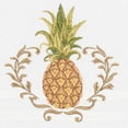thumbnail image 3 of Authentic Hotel and Spa Turkish Cotton Pineapple Embroidered White 2-piece Towel Hand Set, 3 of 3