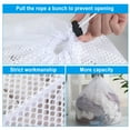 thumbnail image 4 of AUQ Mesh Laundry Bags,Washing Machine Mesh Wash Bags Jumbo for Delicates Clothes,Bed Linen,Toys with Drawstring Closure Sturdy,15.75x19.69", 4 of 4