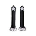 thumbnail image 6 of Girls Mermaid Skeleton Costume Halloween Black Princess Dress Cosplay Outfits, Size for 4-5Y, 6 of 7