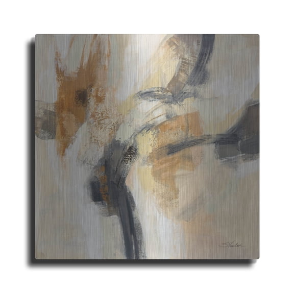 Luxe Metal Art 'Kyoto Morning'  by Silvia Vassileva Metal Wall Art, 36" x 36"