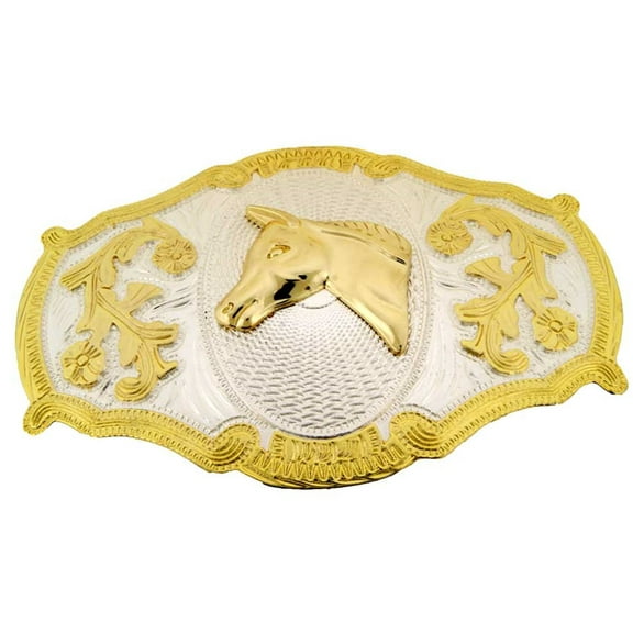 Horse Belt Buckle Wide Large Western Cowboy Rodeo Friend Costume Gift Metal Unisex Men