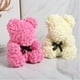 thumbnail image 2 of Muñeco de oso de flores eternas, regalo de San Valentín de Tanabata, adornos para mujer, oso de abrazo, flor de espuma, oso rosa de 28 cm, 2 of 6