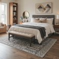 thumbnail image 5 of GENIMO 2' x 6' Boho Farmhouse Runner Rug, Machine Washable Non Slip Low Pile Hallway Runner Rug for Kitchen Laundry Room, Dusty Gray, 5 of 7
