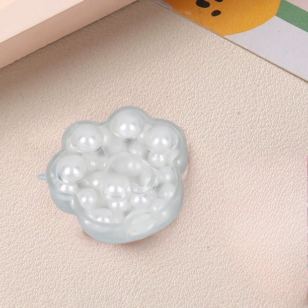 Juguete para apretar con garras de gato y perlas para aliviar el estrés | Juguete sensorial de goma elástica suave | Dispositivo de relajación portátil para oficina, viajes y hogar