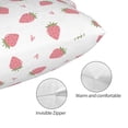 thumbnail image 3 of Kdxio Cotton Pillow Cases 20"x30" Pillowcases,Soft and Breathable Bedroom Pillow Cases-Hand Drawn Strawberry, 3 of 8