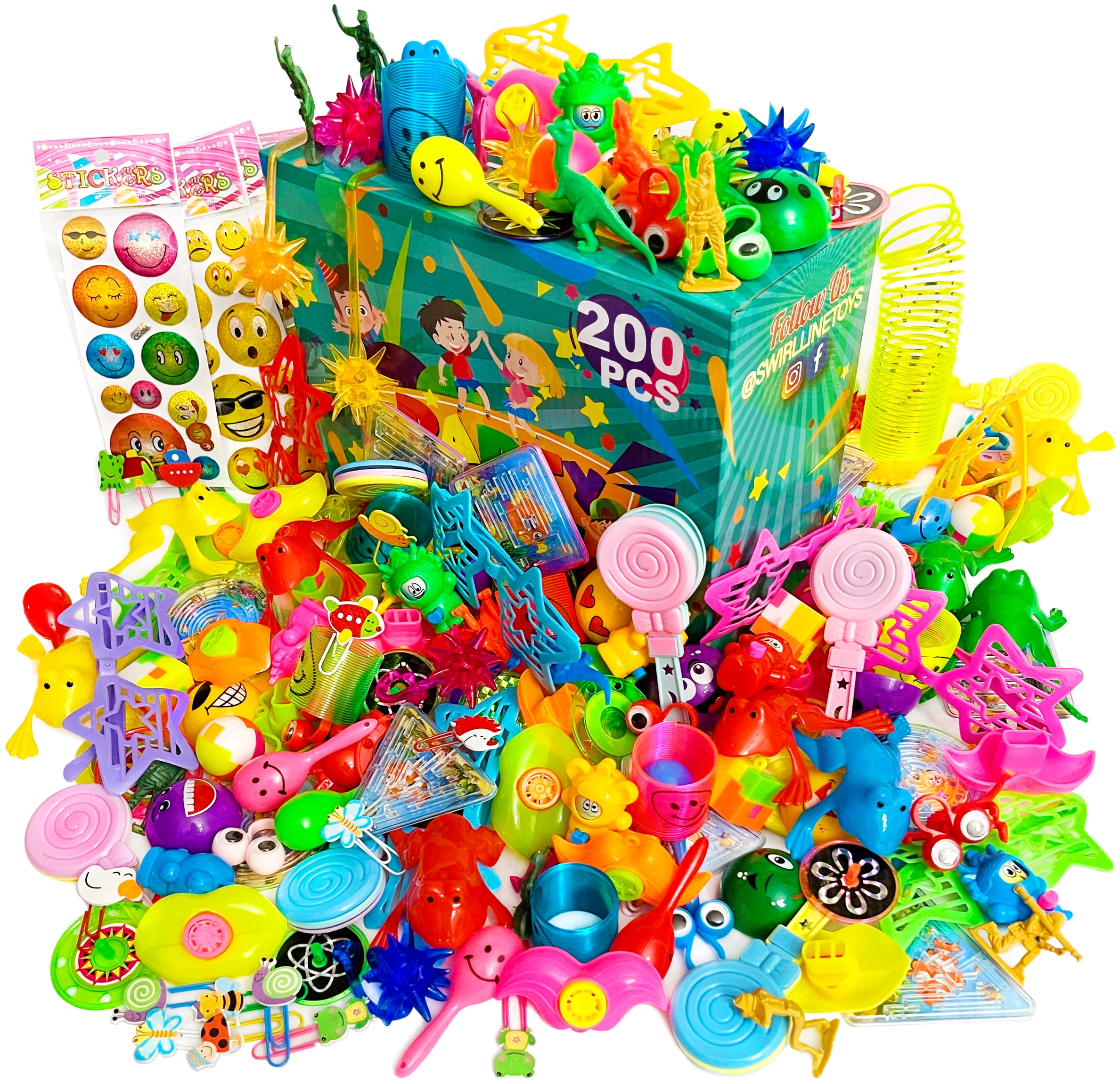 30 Pcs Mix-C Diff Toys Pinata Bag Filler Loot Gag Goody Birthday Party Favors 
