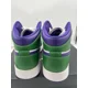 thumbnail image 4 of Ni - ke Size 7Y Youth - Air Jordan 1 Mid Incredible Hulk Court Purple Green Aloe White, 4 of 5