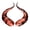 A, variant on Car Roof Devil Horn Modification Parts, 2Pcs Bull Horn Decorative Trim for Car Decor Upgrades, PLA Material Lightweight and Lasting, Easy to Install No Drilling Required
