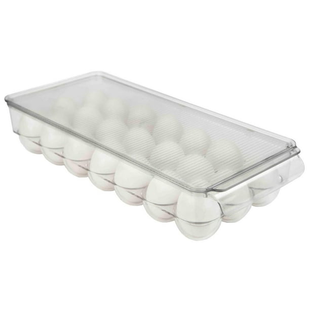 Stackable Egg Holder for Refrigerator, Clear (21 Egg Holder) (1), Keep