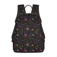 thumbnail image 1 of Balery Heart and Stars Mochila ligera para hombre y mujer: duradera e impermeable, ideal para la escuela, el trabajo, viajes y uso diario., 1 of 7