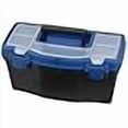 thumbnail image 3 of Edward Tools Plastic Tool Box with Handle - 16” Heavy Duty Organizer Box with Removable Organizer Tray and Handle - Locking Lid - Clear Easy Access Top - Built in dividers - Pad Eye Lock, 3 of 4