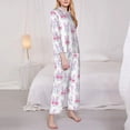 thumbnail image 3 of Sikiie Heart Rabbit Women's Long-Sleeve Shirt and Full-Length Bottom Pajama Set (s-xxl)-Small, 3 of 7