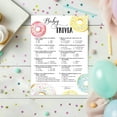 thumbnail image 5 of DONUT Baby Shower Game — BABY TRIVIA Games — Pack of 25 — Fun Baby Facts Games, Doughnut Theme Baby Shower, Trivia Girl or Boy Baby Shower Activity, Gender Neutral Pink Blue Shower Games G850-TRV, 5 of 8